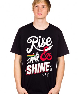 camiseta skate rise amp shine